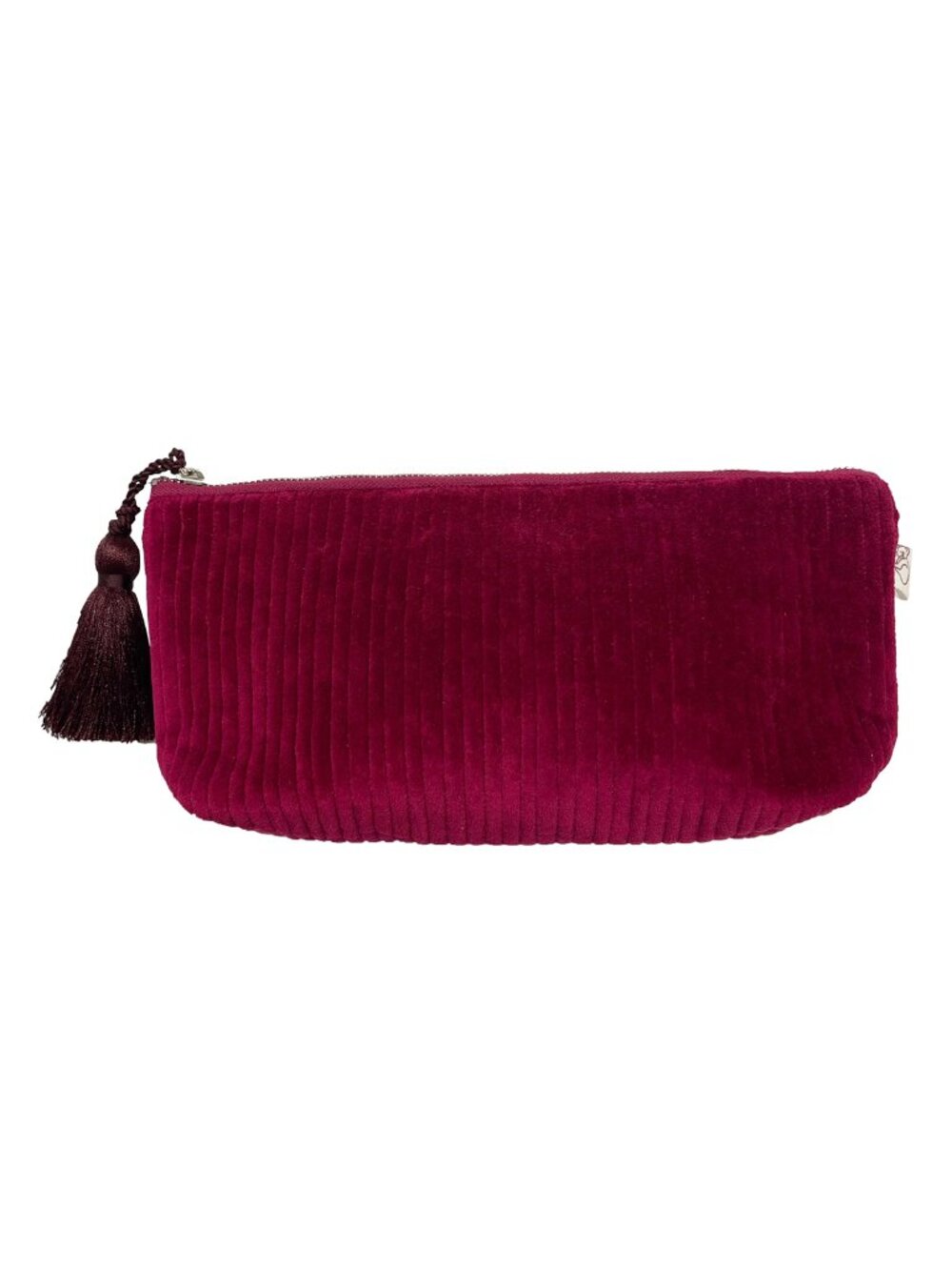 NWT Quilted Velvet Clutch Pouch in Dark Pink - Unused Perfect Condition MSRP $35